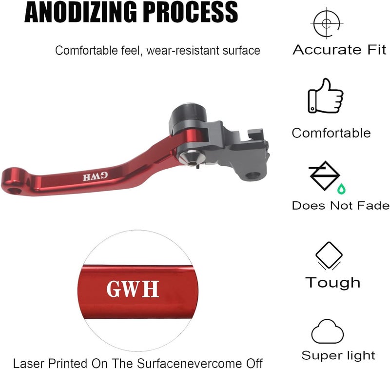 Adsspro Motorcycle Billet Foldable Brake Clutch Lever Handle CNC Aluminum Pivot for CRF450L 2019-2020 Dirt Pit Bike - Image 3